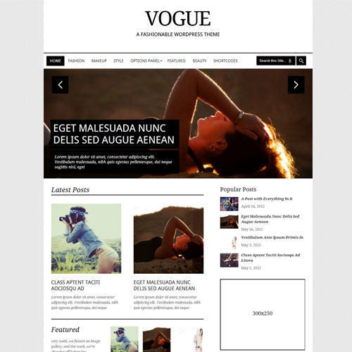 MyThemeShop Vogue WordPress Theme MyThemeShop Vogue WordPress Theme